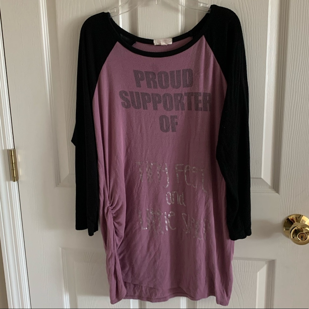 Proud Support Of Tiny Feet And Little Sleep Sz XL